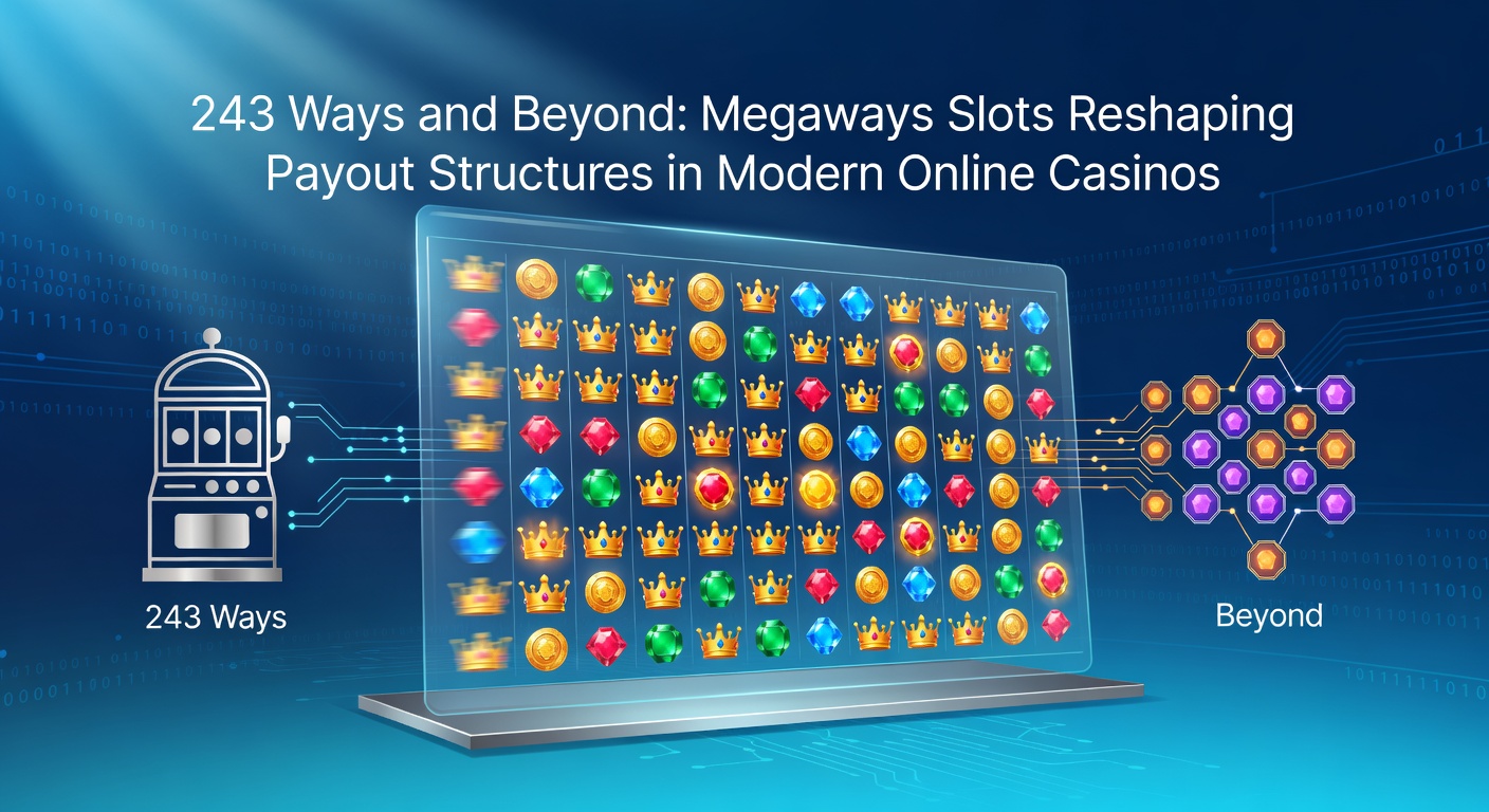 Vibrant Megaways slot reels displaying dynamic paylines with symbols cascading into massive win combinations