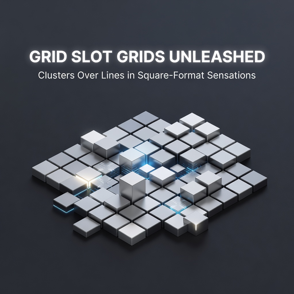 Vibrant grid slot interface showing colorful clusters forming wins on a 6x6 square layout, symbols tumbling into place for chain reactions