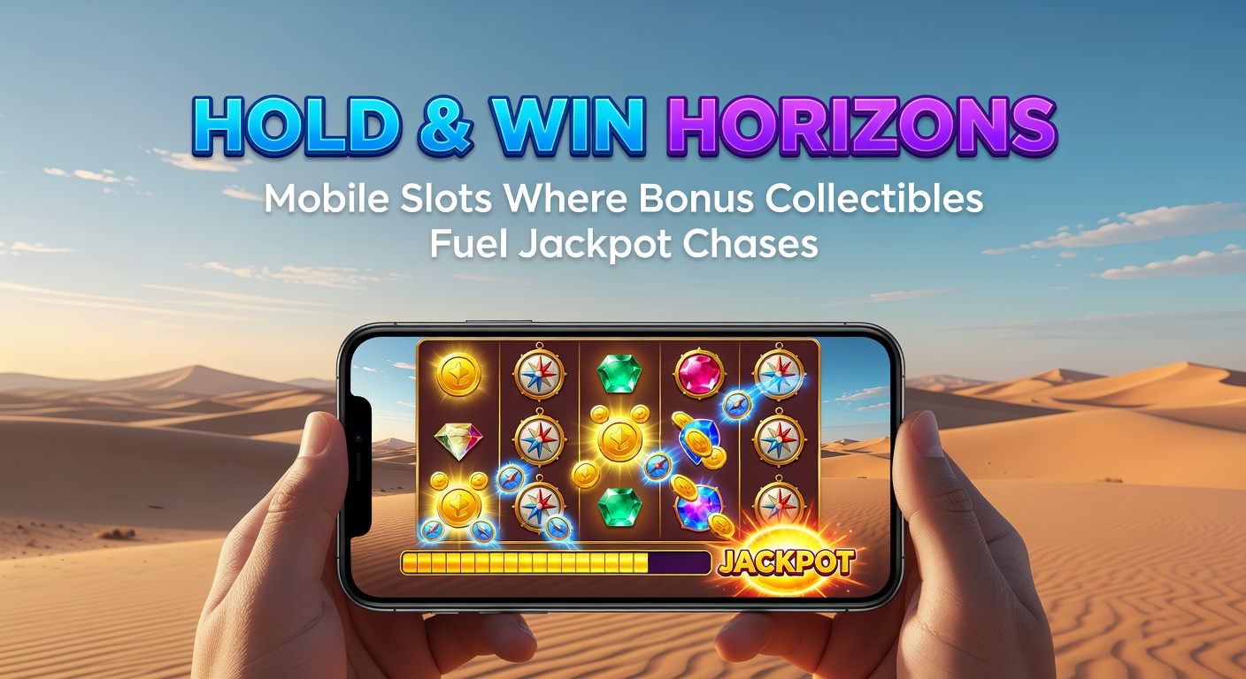 Vibrant mobile slot screen showing Hold & Win bonus round with glowing collectible coins and escalating jackpot meters