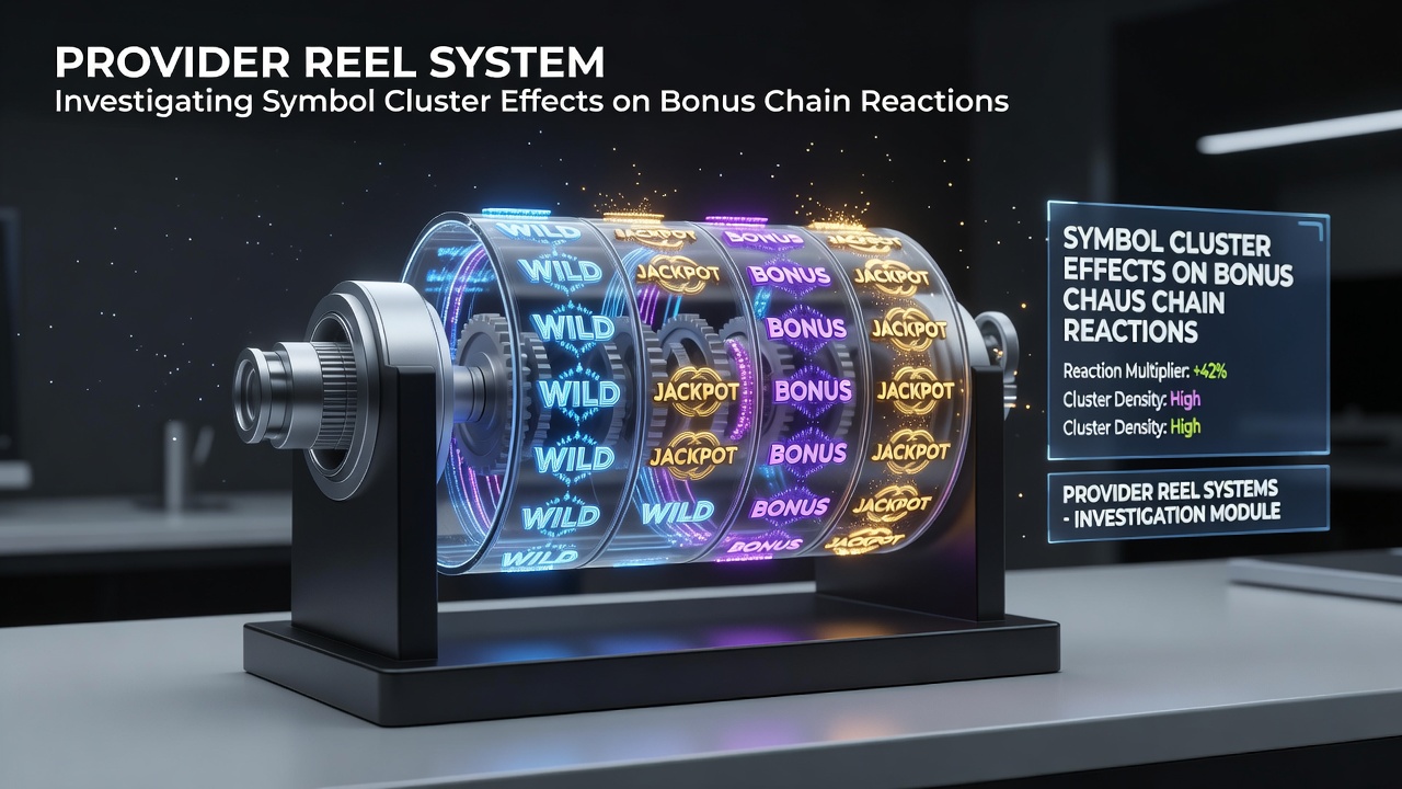 Diagram showing symbol clusters forming on a multi-reel grid during a bonus trigger sequence