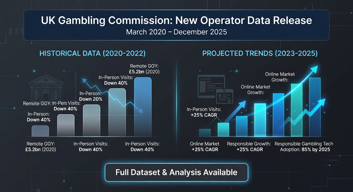 Bar chart comparing year-on-year changes in slots spins, GGY, and session lengths for Q3 2025/26, with notable declines in prolonged play sessions