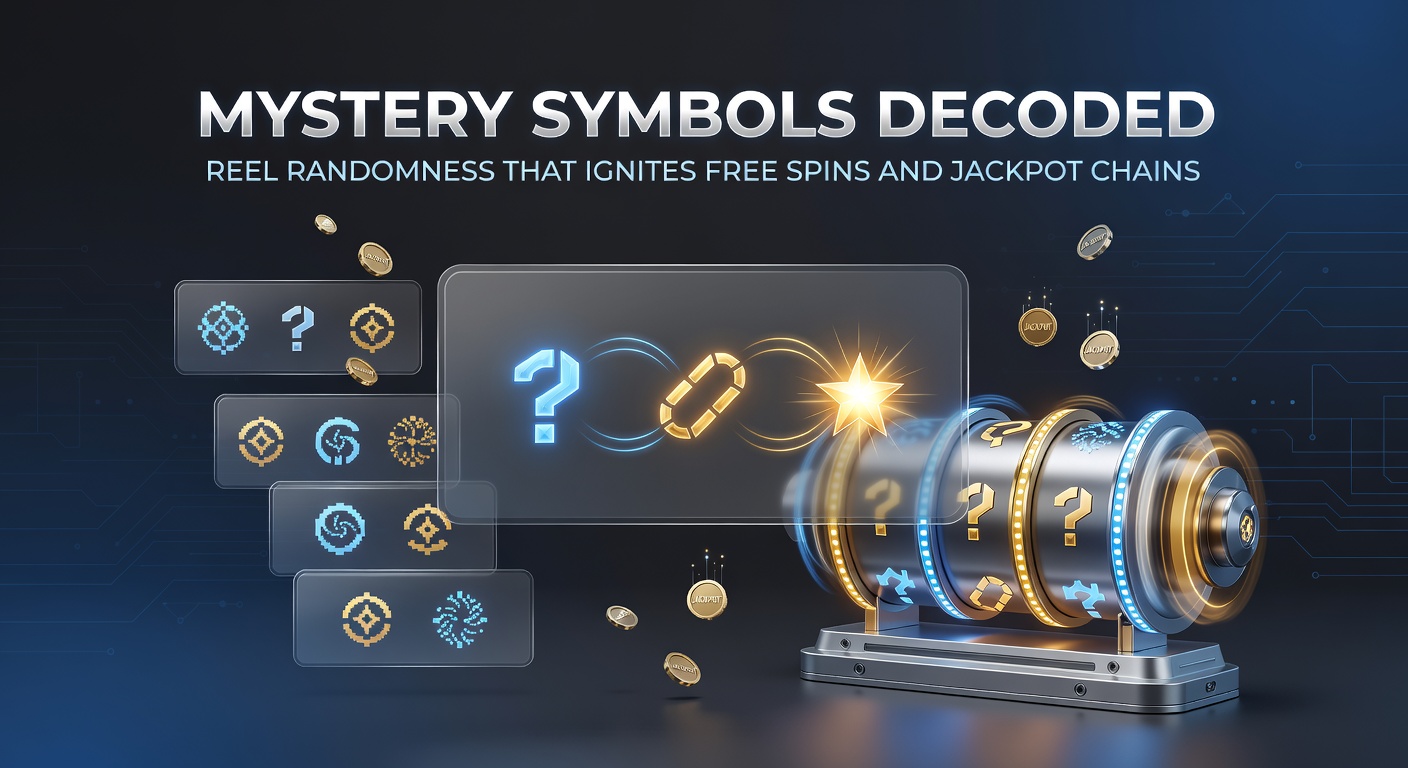 Close-up of mystery symbols exploding into free spin triggers and jackpot meters on a vibrant slot interface