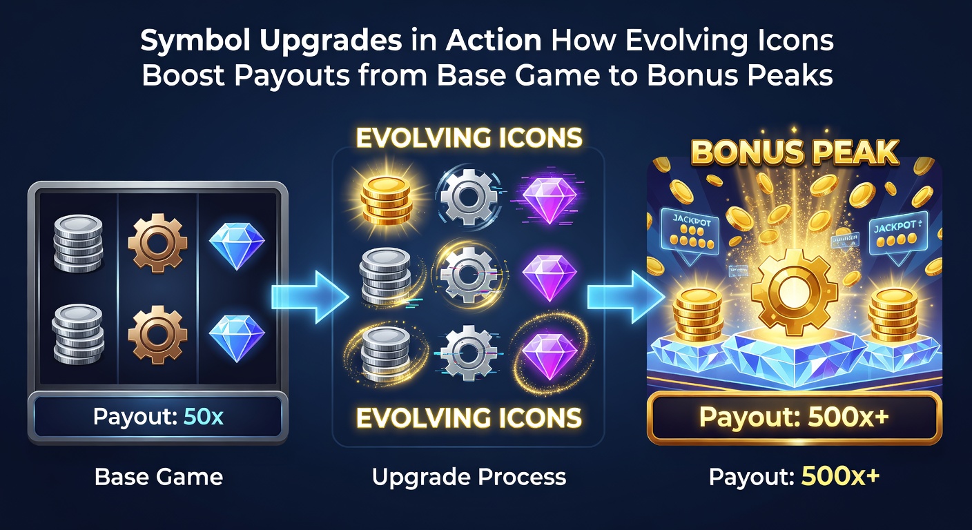 Close-up of slot bonus wheel with upgraded golden symbols landing on high-multiplier segments, sparks flying as payouts calculate in real-time